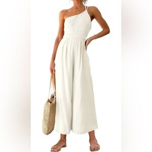 Women’s white jumpsuit